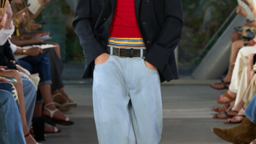 AMI Paris Spring/Summer 2027 runway look featuring relaxed menswear styling