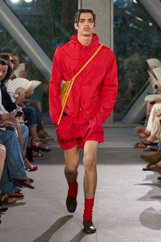 AMI Paris Spring/Summer 2027 runway look with polished sporty menswear styling