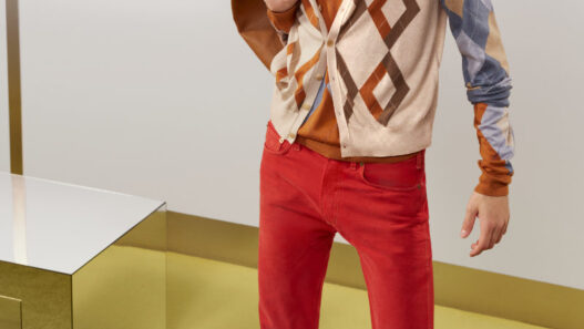 Acne Studios Spring Summer 2027 menswear look by Jonny Johansson at Paris Fashion Week.