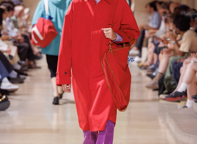 AURALEE Spring Summer 2027 runway look from Paris Fashion Week.
