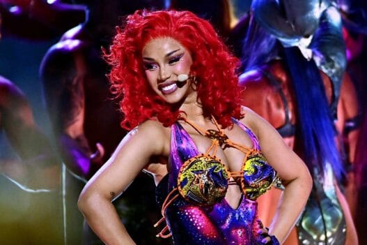 Cardi B performing onstage during the BET Awards 2026