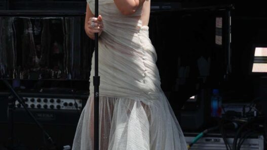 Christina Aguilera performing at the Obama Presidential Center Grand Opening Ceremony in Chicago