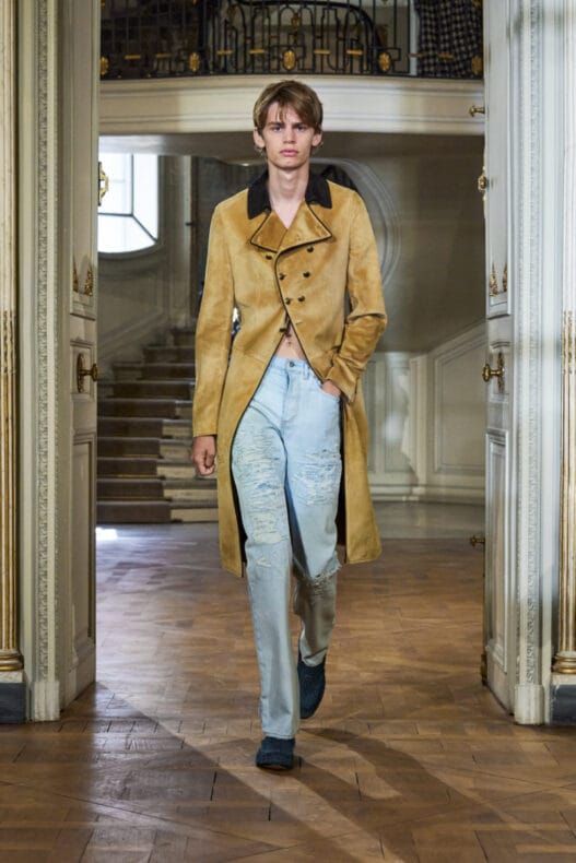Dior Summer 2027 menswear look by Jonathan Anderson shown at the Musée Nissim de Camondo