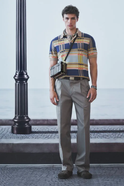 ETRO Spring/Summer 2027 menswear collection featuring paisley, archive prints and relaxed tailoring.