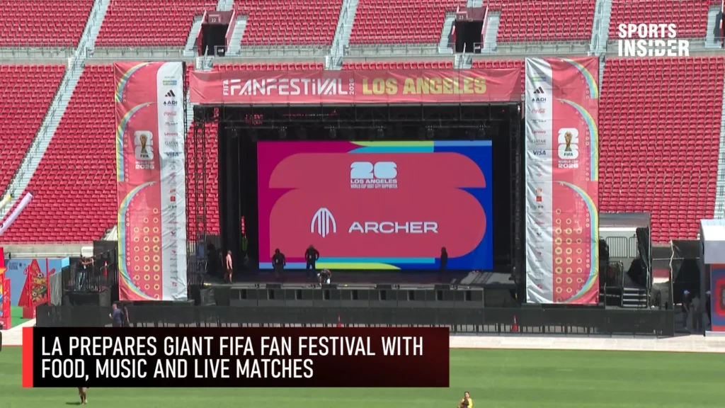 Los Angeles Memorial Coliseum prepares to welcome fans for its FIFA World Cup Fan Festival