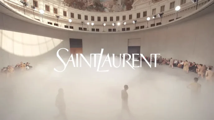 Guests at the Saint Laurent Men’s Summer 27 show by Anthony Vaccarello in Paris