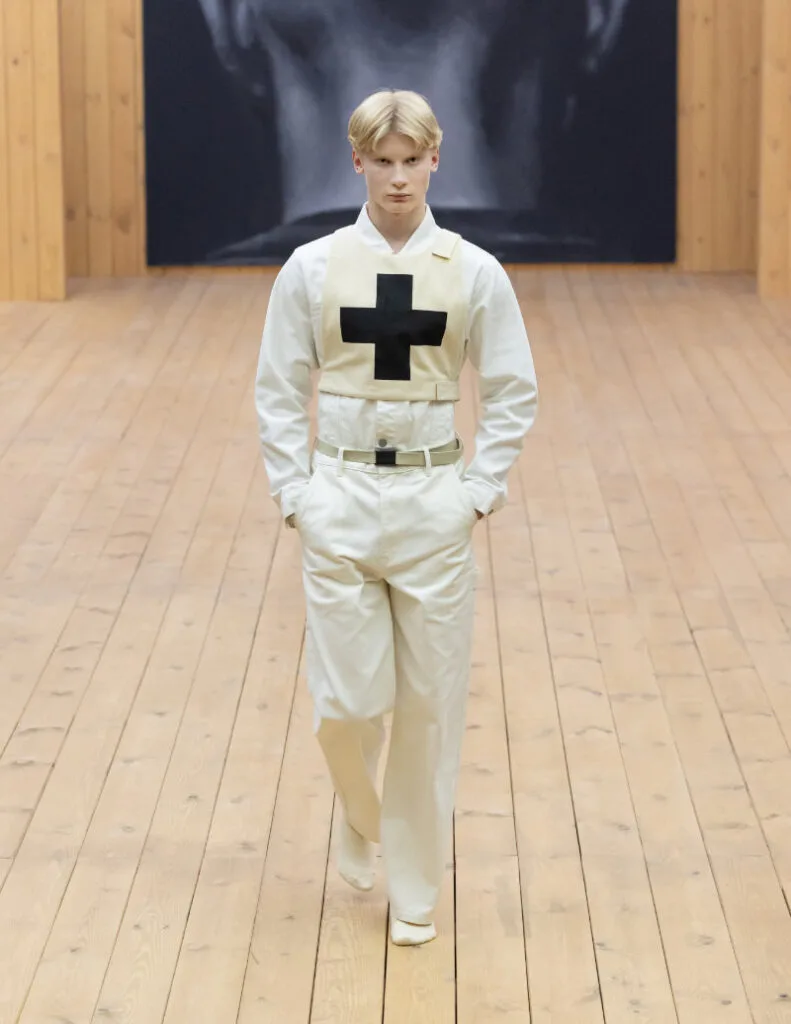 Gosha Rubchinskiy Summer 2027 Look 030 with contemporary menswear styling