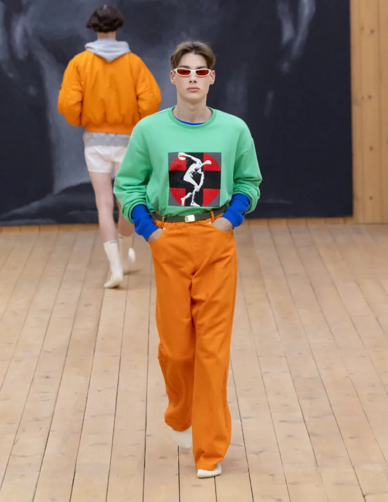 Gosha Rubchinskiy Summer 2027 Look 041 from the Forum runway lineup