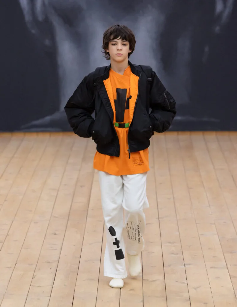 Gosha Rubchinskiy Summer 2027 Look 045 closing image from the Forum runway selection