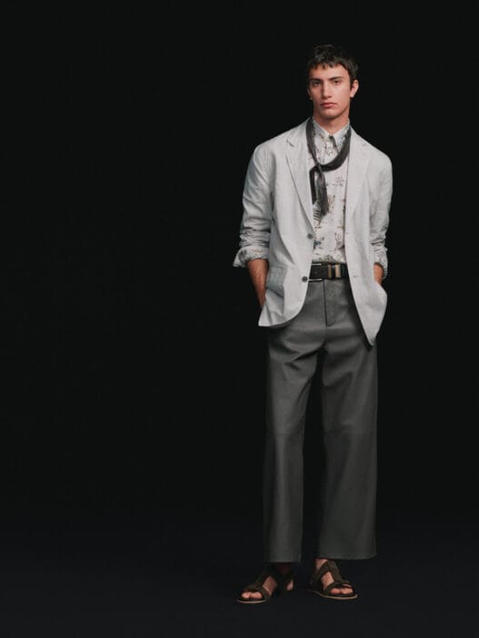 Hermès Spring Summer 2027 menswear look photographed for the collection lookbook
