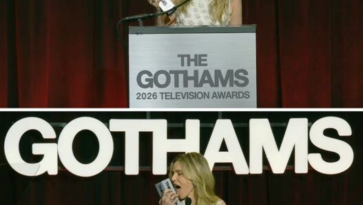 Michelle Pfeiffer accepting the Legend Tribute at the Gotham Television Awards