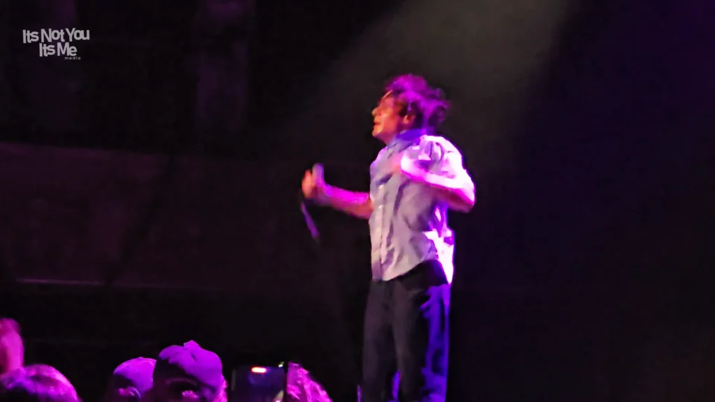 John Maus performing live at The Belasco in Los Angeles