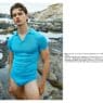Jos Schenk photographed by Ferran Casanova in a beachside fashion editorial