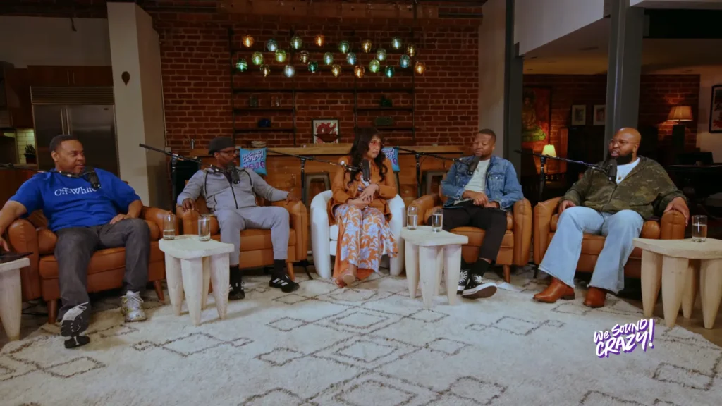 Kym Whitley sharing behind-the-scenes stories on We Sound Crazy