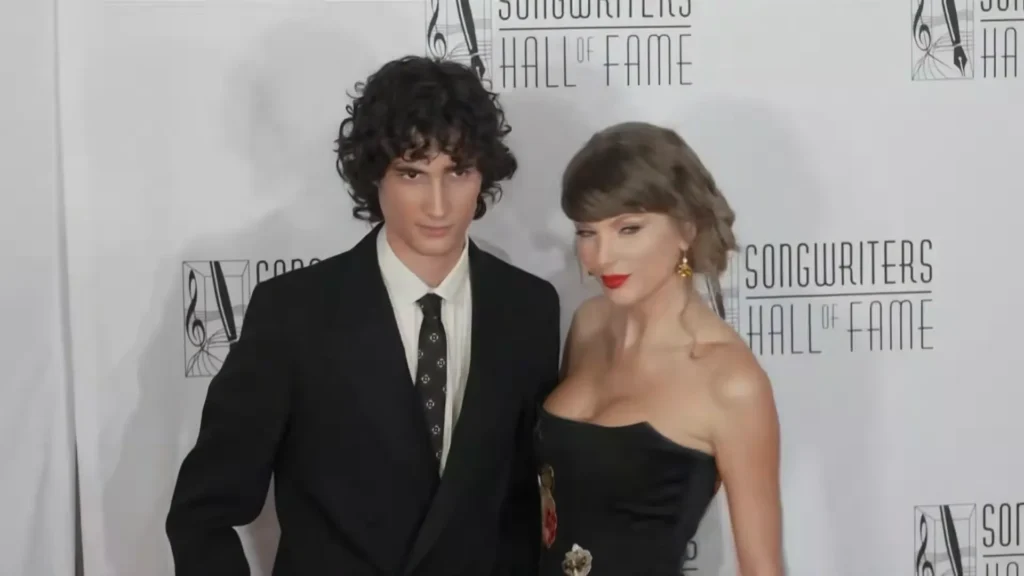 Taylor Swift on the red carpet ahead of her historic songwriting induction