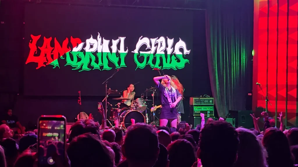 Lambrini Girls live performance in Los Angeles