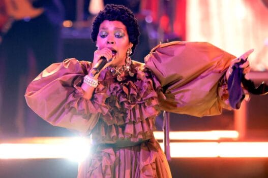 Lauryn Hill performing onstage during the 2026 BET Awards