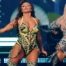 Little Mix performing “Wasabi” during the LM5 Tour: Live from the O2 Arena in 2019.