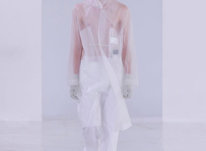 POST ARCHIVE FACTION PAF Spring Summer 2027 technical menswear look from Paris Fashion Week