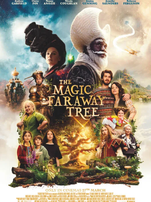 Andrew Garfield and Claire Foy in The Magic Faraway Tree film poster.