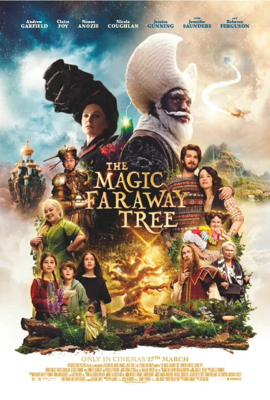 Andrew Garfield and Claire Foy in The Magic Faraway Tree film poster.