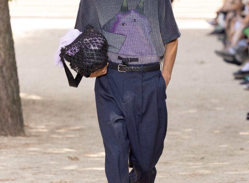 Maison Kitsuné Spring Summer 2027 Urban Glide menswear look from Paris Fashion Week
