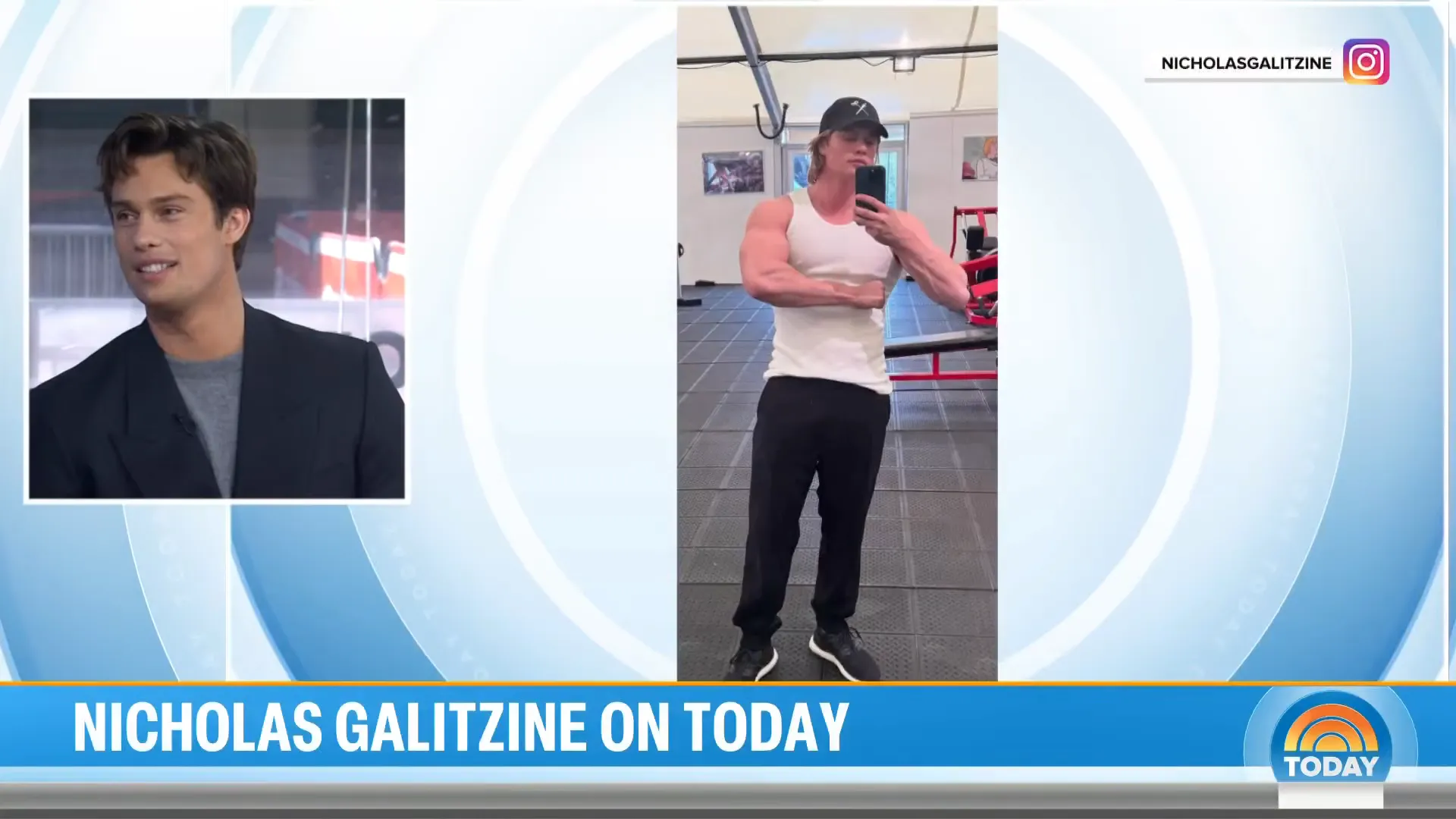 Nicholas Galitzine talking about bulking up to play He-Man on TODAY
