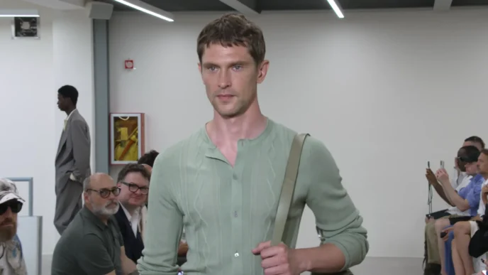 Paul Smith Spring/Summer 2027 Milan Salon Show runway look.