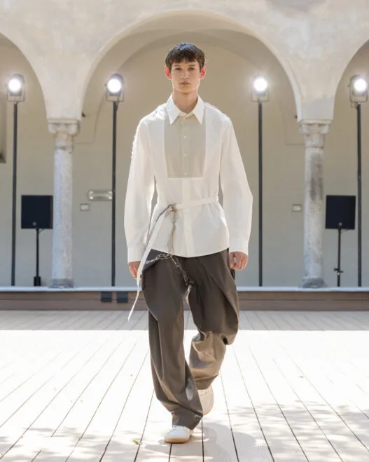 QASIMI Spring/Summer 2027 Undercurrent runway look.