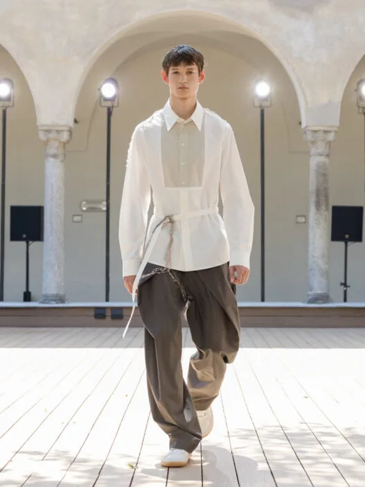 QASIMI Spring/Summer 2027 Undercurrent runway look.