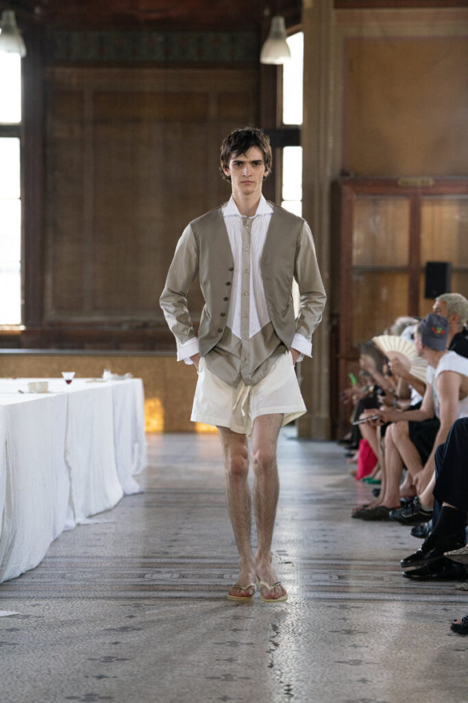 Sonia Carrasco Spring/Summer 2027 runway look with tailored neutral styling