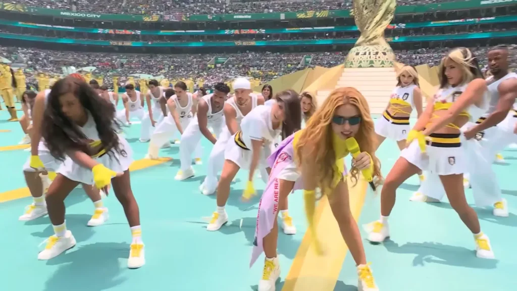 Burna Boy joining Shakira for Dai Dai at the FIFA World Cup opening match