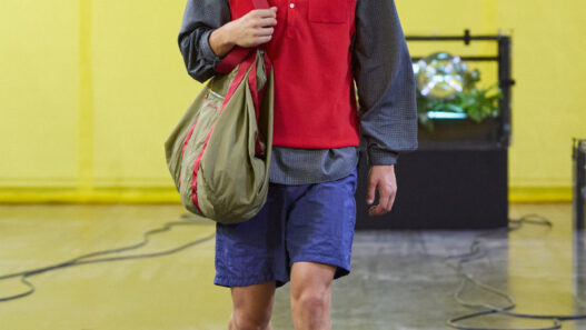 Solid Homme Spring Summer 2027 After Nature runway look from Paris Fashion Week.