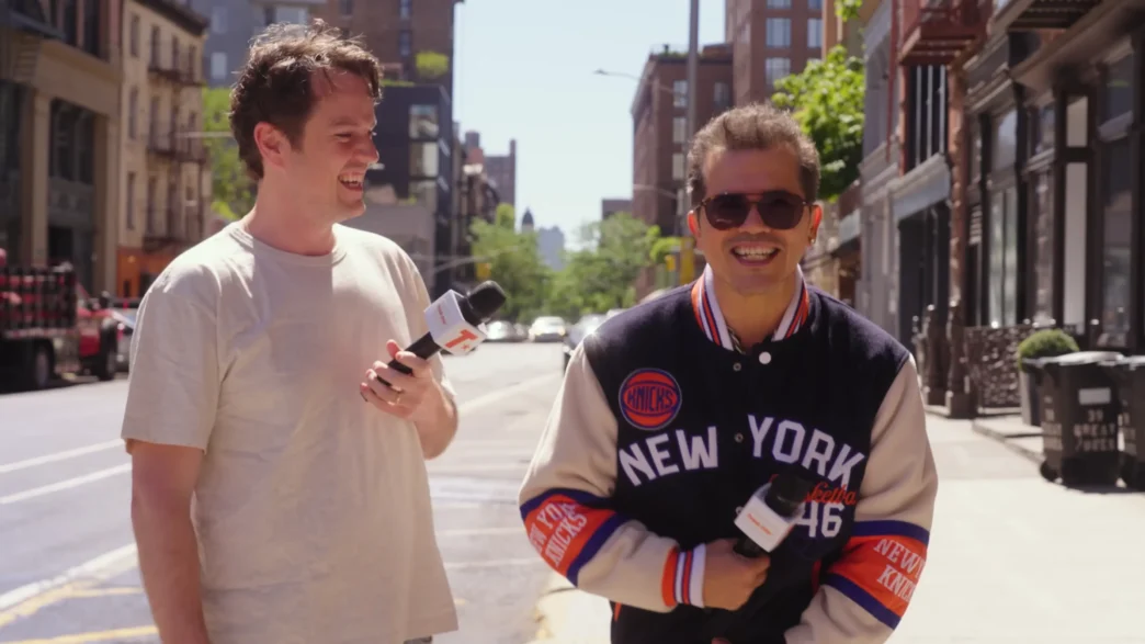 John Leguizamo on Track Star testing his Latin music knowledge with host Jack Coyne