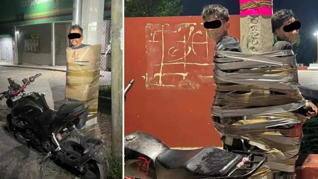 Viral Mexico Batman vigilante story image connected to Lagos de Moreno Jalisco motorcycle theft reports