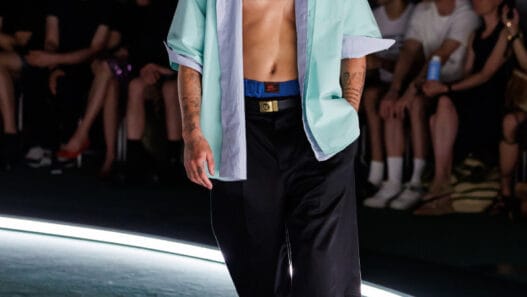 Willy Chavarria Spring Summer 2027 Comunión menswear look from Paris Fashion Week