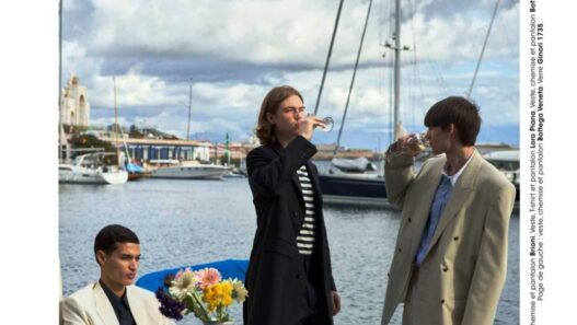 Yassin Elbo Misha Miagkov and Maxim Onyščuk photographed in Naples by Carmine Romano for Napolitudine in Icon France
