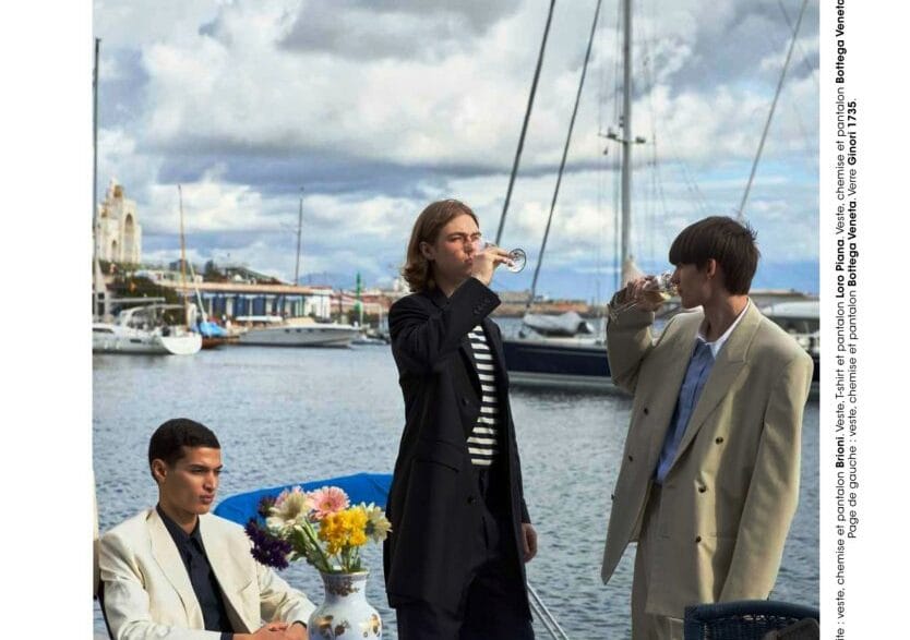 Yassin Elbo Misha Miagkov and Maxim Onyščuk photographed in Naples by Carmine Romano for Napolitudine in Icon France