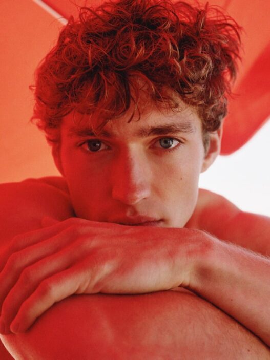Supermodel Valentin Humbroich fronting the Ami Paris Ami d’été Summer 2026 campaign photographed by Victor Brun
