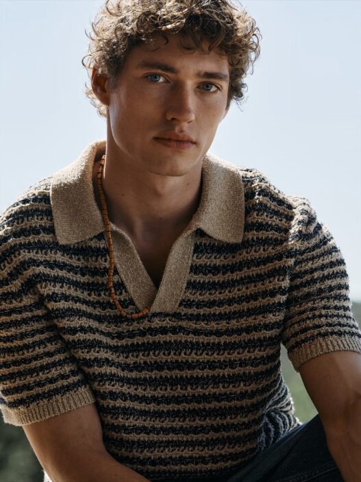 Valentin Humbroich wearing Banana Republic's cotton-linen for the June 2026 edit
