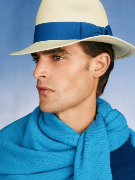 Parker van Noord models dunhill Spring/Summer 2027 British tailoring and summer menswear.