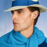 Parker van Noord models dunhill Spring/Summer 2027 British tailoring and summer menswear.