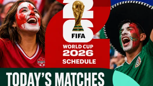 FIFA World Cup 2026 today’s matches header for Wednesday, June 24 with Canada and Mexico fans