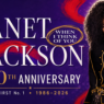 Janet Jackson in a colorful “When I Think of You” 40th anniversary tribute image