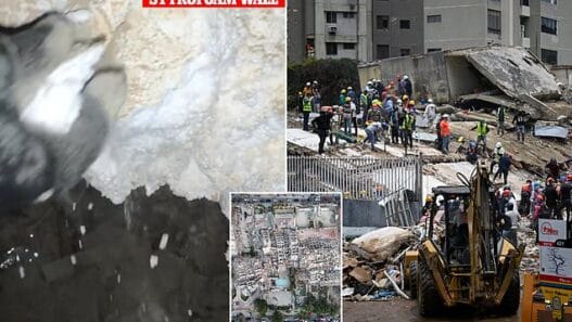 Venezuela earthquake aftermath showing collapsed buildings and reported construction concerns