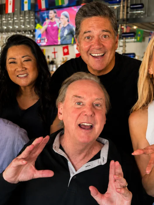 Mark Kriski 70th birthday lunch tribute graphic for the longtime KTLA Morning News weather icon.
