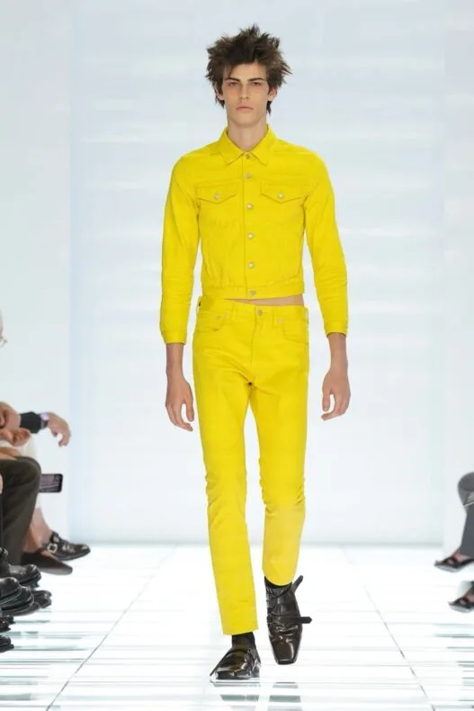 Prada Spring/Summer 2027 menswear look from the CLARITY collection.