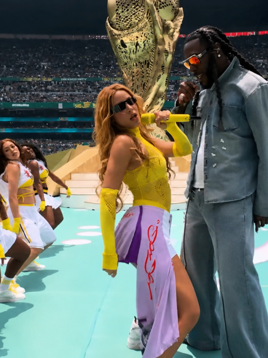 Shakira and Burna Boy perform Dai Dai with dancers at the FIFA World Cup 2026 opening ceremony in Mexico City