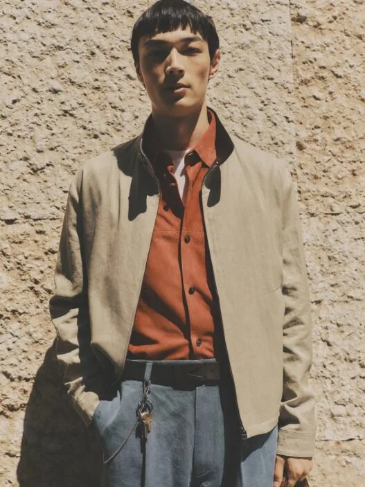 Tod’s Spring/Summer 2027 menswear look from The Italian Wardrobe collection.