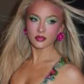Zara Larsson in a Midnight Sun era tour makeup look.